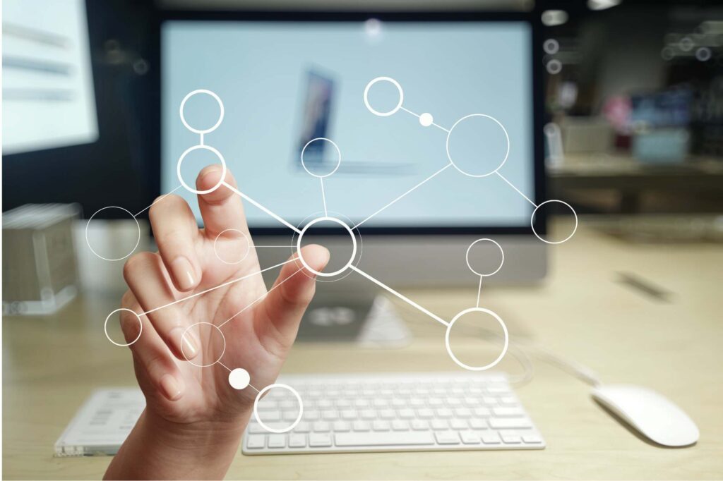 Print management software connecting business operations through a unified digital platform.