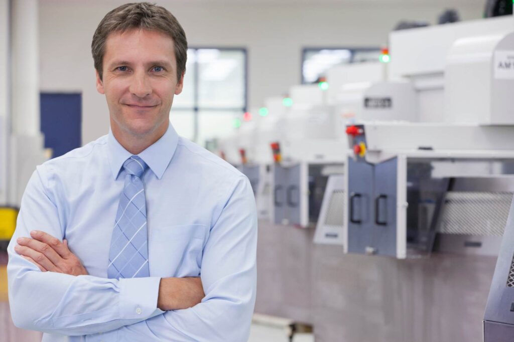Professional in a managed print environment using managed print services software to improve operational control